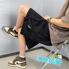 休闲百搭舒适透气夏季运动冰丝抗皱速干冰丝短裤DK530特批22，男装休闲裤，星座718-1