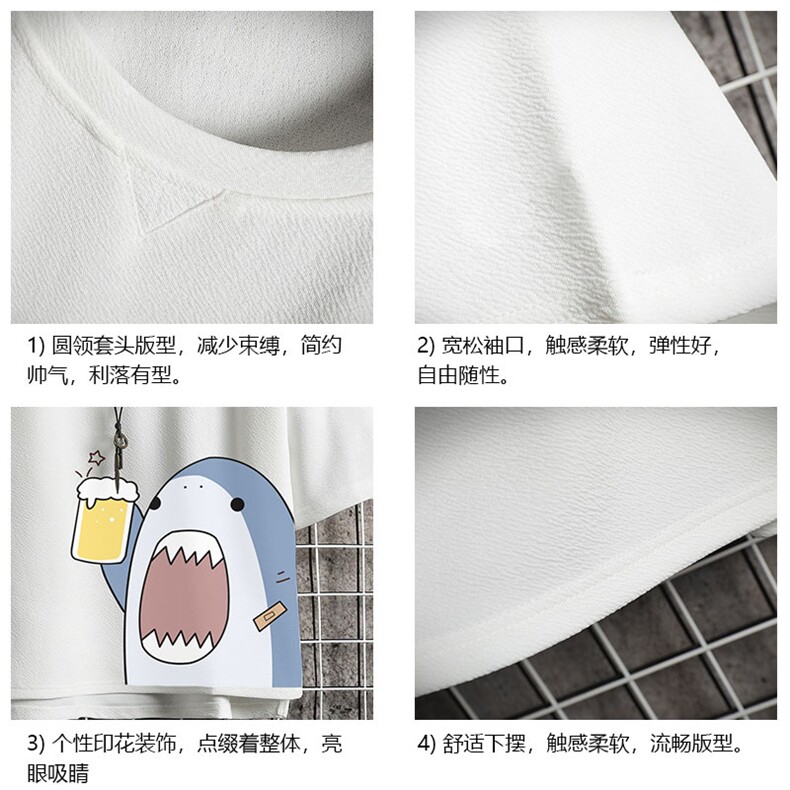Q11137-P30春夏季七分袖t恤男大码五分袖男短袖中袖网格挂拍,男装T恤,电商A040A