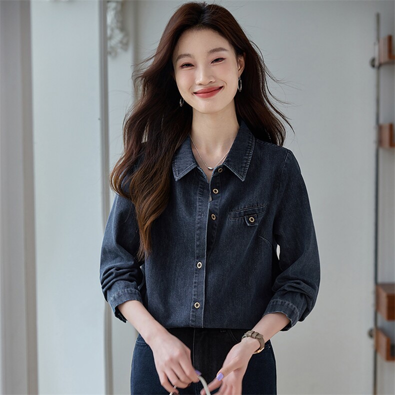 时尚百搭宽松牛仔外套女韩版显瘦长袖上衣春季新款潮流女装,女装牛仔外套,韩派