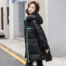 时尚保暖长款羽绒服女修身显瘦冬季外套，女装羽绒服，千千佰惠