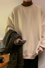 重磅华棉复合圆领卫衣加绒加厚WJ4336-特P35/常规W4252-特P30，男装卫衣，电商A007