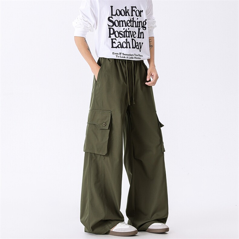 高街弯刀裤休闲纯棉宽松复古水洗棉工装裤A406KZ2531特P58，男装休闲裤，星座309（原A406）