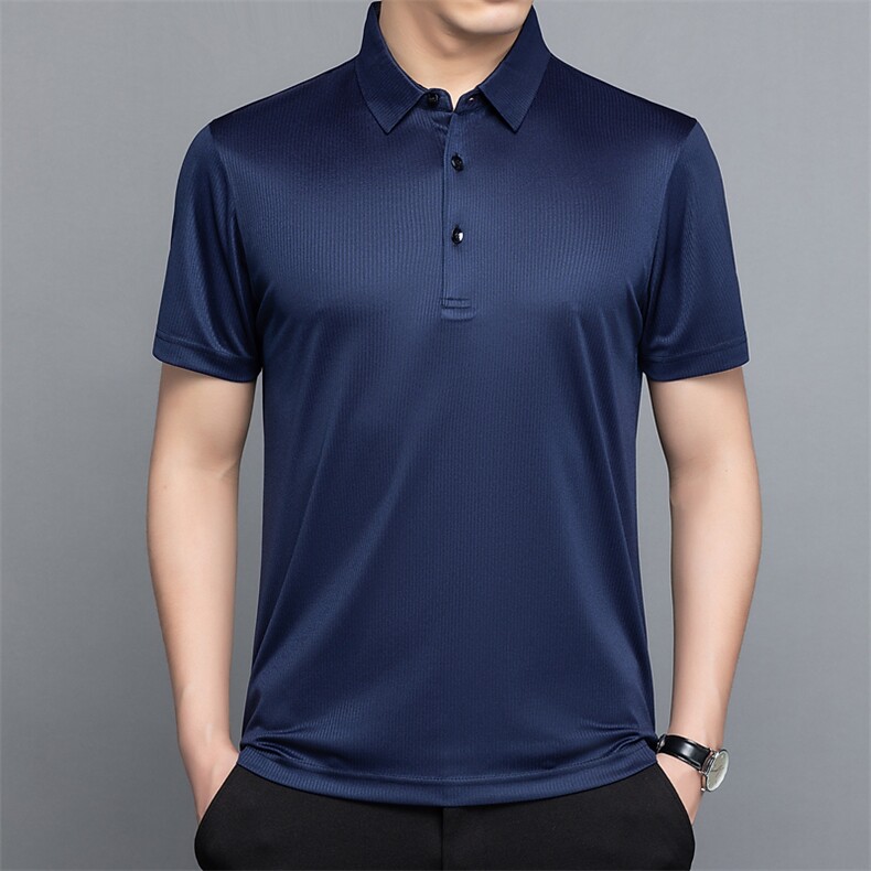 POLO衫男上衣半袖男装衣服男士体恤衫T恤潮牌休闲翻领爸爸短袖男,男装T恤,电商B212（原钱塘6029）