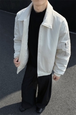 短款飞行夹克冬季夹棉加厚美式复古外套棉服男5D1180-TP5598，男装夹克，电商A102