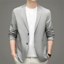 2023秋季新款爸爸西装外套男中老年商务休闲西服MNSA219910-P200图片