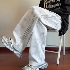 供抖音主推新款秋冬重磅刺绣休闲长裤X416B-1-KL953-P50限78，男装休闲裤，星座416B-1