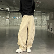 902-108-P58100棉阔腿工装休闲裤男卫裤搭配卫衣夹克牛仔裤子，男装休闲裤，星座902A