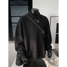 抖音得物高品质二开26春装美式高街结构设计POLO翻领卫衣外套W77，男装Polo衫，电商A486