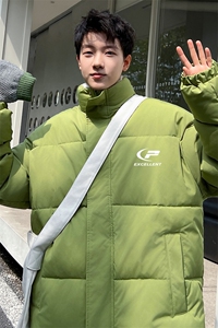 ！2023冬季新款男士立领棉服百搭学生印花棉衣外套MY120P70图片