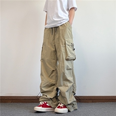 春夏薄款浅色宽松速干伞兵裤户外工装裤男女休闲裤XM987，男装工装外套，星座208-5