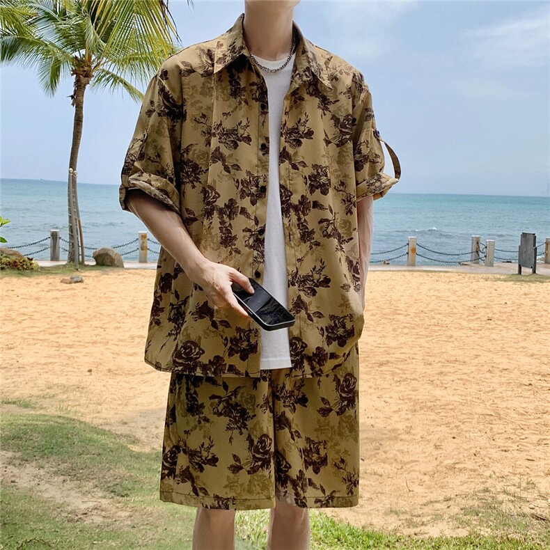 月季花套装TZ77803特P45衬衫DCS77804特P27DK77805特P18套装控88，男装衬衫，星座227-7