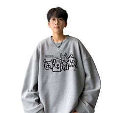 华夫格！华夫格上衣男圆领华夫格卫衣男大码长袖t恤男HY232-特P23，男装T恤，电商B367