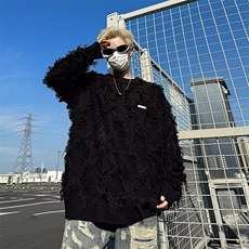 针织衫毛衣男女韩版潮流宽松百搭个性帅2024秋冬ins外套MZ439-P48，男装针织衫/毛衣，星座412-2