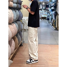 A780-P38伐木工装裤男夏季美式复古多口袋直筒裤潮牌，男装工装外套，电商B323A