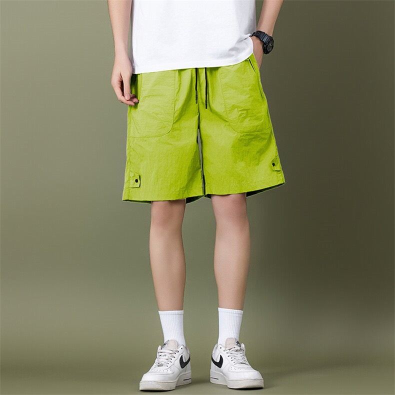 2025夏季新款青少年运动裤五分裤休闲速干冰丝工装短裤男DK90-25,男装牛仔裤,星座1402-1