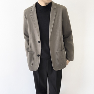 西装男外套英伦风春秋季高级感修身正装高端商务休闲西服图片