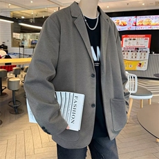 高级感西装外套男士秋季ins小众痞帅休闲毛呢西服FK79P80，男装西服套装，星座1116-2
