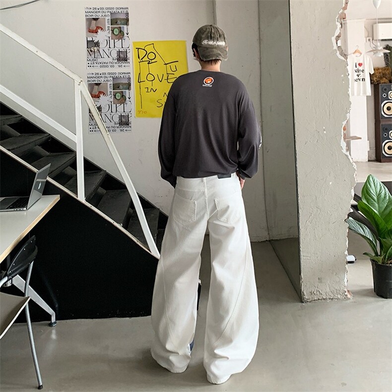 2025年牛仔裤男女慵懒简约气质流行日系文艺百搭时尚新款潮流原宿,男装牛仔裤,星座1210-1