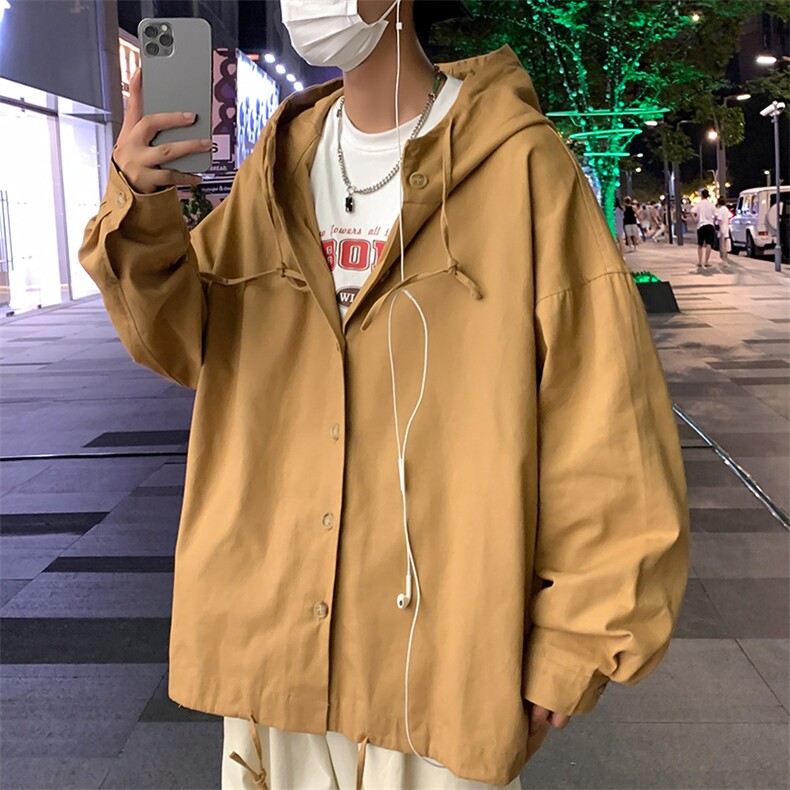 春秋日系cityboy设计感开衫卫衣男ins潮流情侣连帽外套W5387-P38,男装夹克,星座512-2