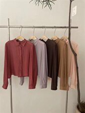 短款衬衫，女装衬衫，LIN.Y