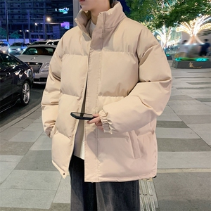 光板二开男士立领棉衣潮流休闲棉服棉袄大码外套A266-MY2501-P56,马甲外套穿搭 春秋图片