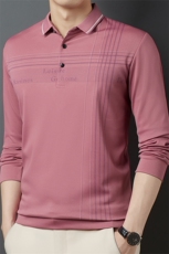 DD-A3313男式2023年春季新款长袖T恤男中老年爸爸休闲男装体恤P43，男装T恤，电商B360