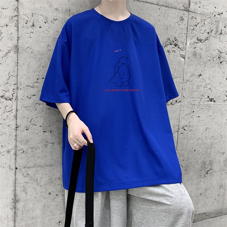HT73140-P22华夫格t恤男短袖男大码五分袖大皂风,男装T恤,电商A040