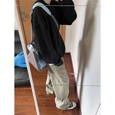 高街伐木工装裤铆钉设计小众解构牛仔裤KZ990特P55，男装休闲裤，星座908-1
