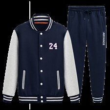 2025秋新款棒球服卫衣套装青年学生潮流班服XZ102A-4-8640-P95，男装休闲套装，星座211-2