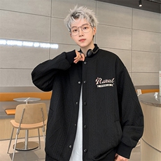 JK8802-P52美式春秋潮牌华夫格棒球服夹克，男装夹克，星座1503