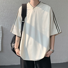 短袖男夏季新款港风宽松体恤上衣T8217-P28，男装T恤，星座214-3