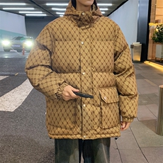 冬季新款棉衣男连帽款羽绒棉服男装潮流韩版女学生棉袄外套MY846，男装棉衣，星座310B-1