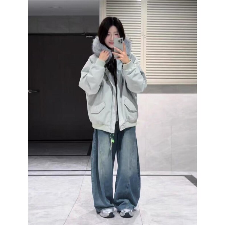 现货美式宽松连帽加厚可拆卸毛领宽松三防棉服2053/P95,男装棉衣,星座205-3