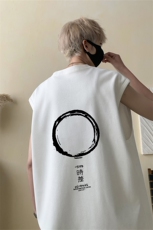 2025新款重磅高品质纯棉无袖坎肩背心时差印花BX17特P18，男装背心/马甲，星座508（原C305）