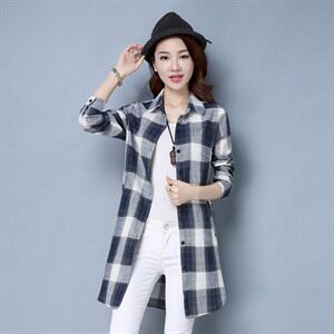 衬衫 其他 通勤 常规 长袖 中长款 修身 条纹 2021年秋季,女装衬衫,众宇琦