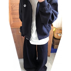 新款卫衣港风宽松简约连帽卫衣开衫男女同款潮流帅气百搭，男装针织衫/毛衣，四季星座505