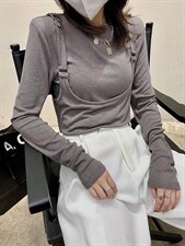 背带垫肩打底，其它，Queena PHoebe