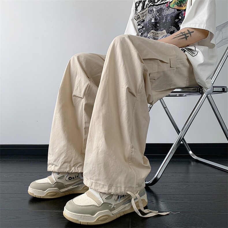 B221美式ins街头hiphop宽松工装休闲裤子LK23122-P65控88,男装休闲裤,电商B221