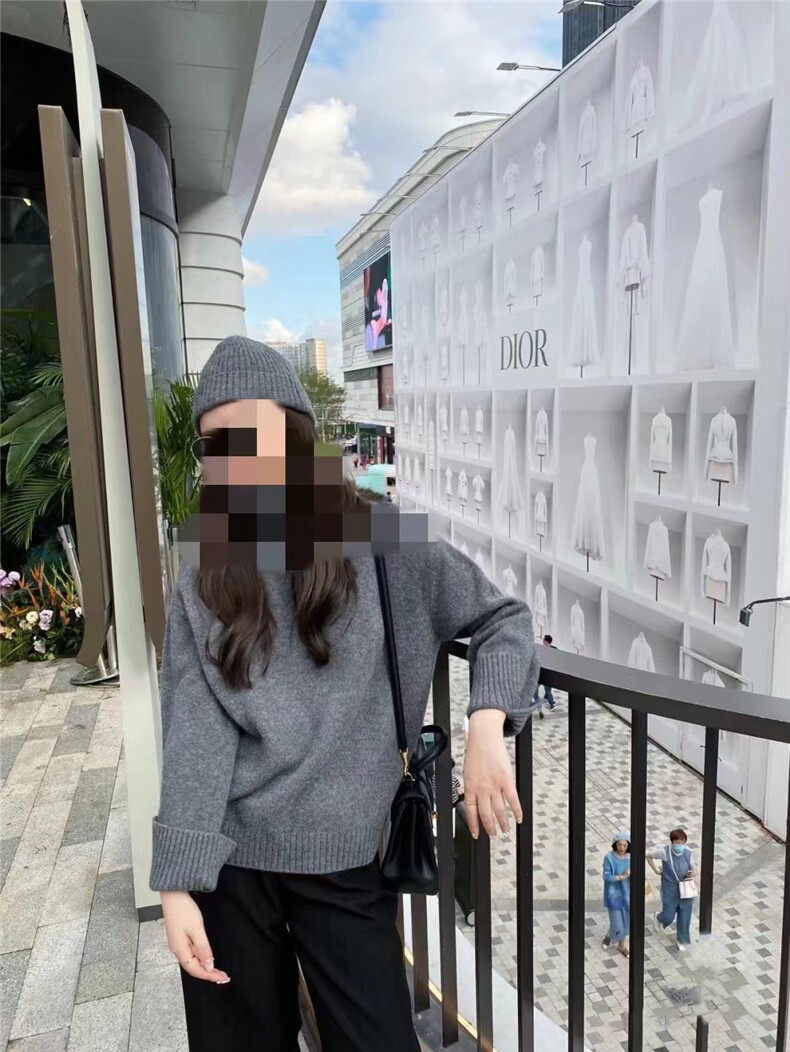 秋冬新款高领欧货上衣女宽松慵懒风套头针织加厚打底毛衣,针织衫/毛衣,半城羊绒