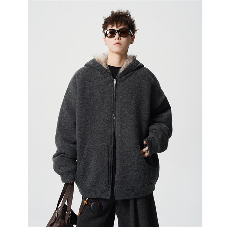 现货高品质可供得物加绒加厚座山雕针织外套310A-2ZSD2303P198,女装短外套,星座310A-2
