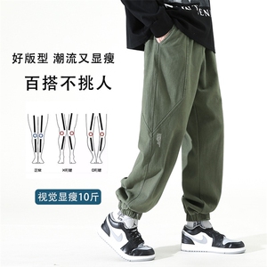 日系工装裤男款休闲长裤春秋冬季潮牌休闲裤图片