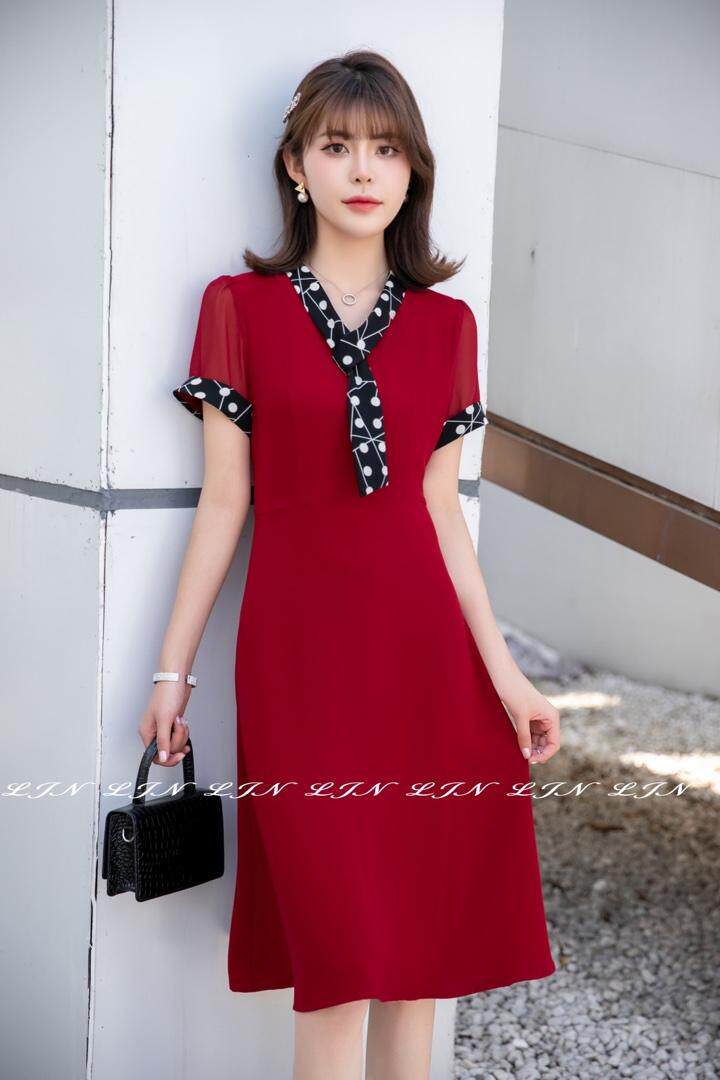 连衣裙简单大方，女装连衣裙，莲佳妮