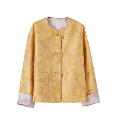 中式2026年春季宽松立体贴袋春秋短外套，女装短外套，靓衣阁