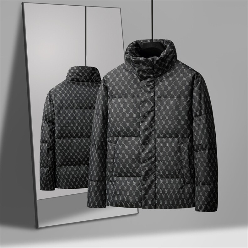2025冬装新款潮牌ins港风潮时尚印花羽绒服夹克加厚外套H01-P140,男装羽绒服,星座1210B