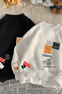 M18121-P45加绒款-P65半高领毛衣男士大码针织衫男毛线衣男，男装针织衫/毛衣，电商A040