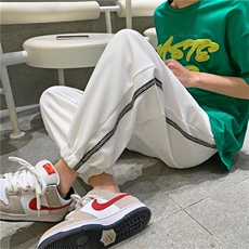 韩版宽松休闲裤子2023夏季新款百搭运动束脚裤K2871-P33，男装休闲裤，星座512-2