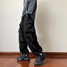 B2212023秋装新款日系宽松大码休闲工装裤子LK22053-P60控78，男装休闲裤，电商B221