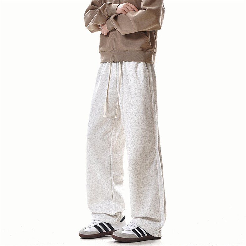 K10033-P35潮牌卫裤男2025新款百搭褶皱宽松直筒休闲长裤,男装休闲裤,电商A178