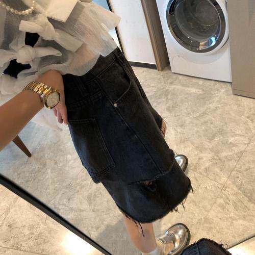 刀割牛仔中裤，女装，XTZ style