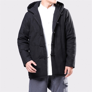 9061^冬季风加厚棉袄男士唐装中式棉服佛系古风棉衣潮外套图片